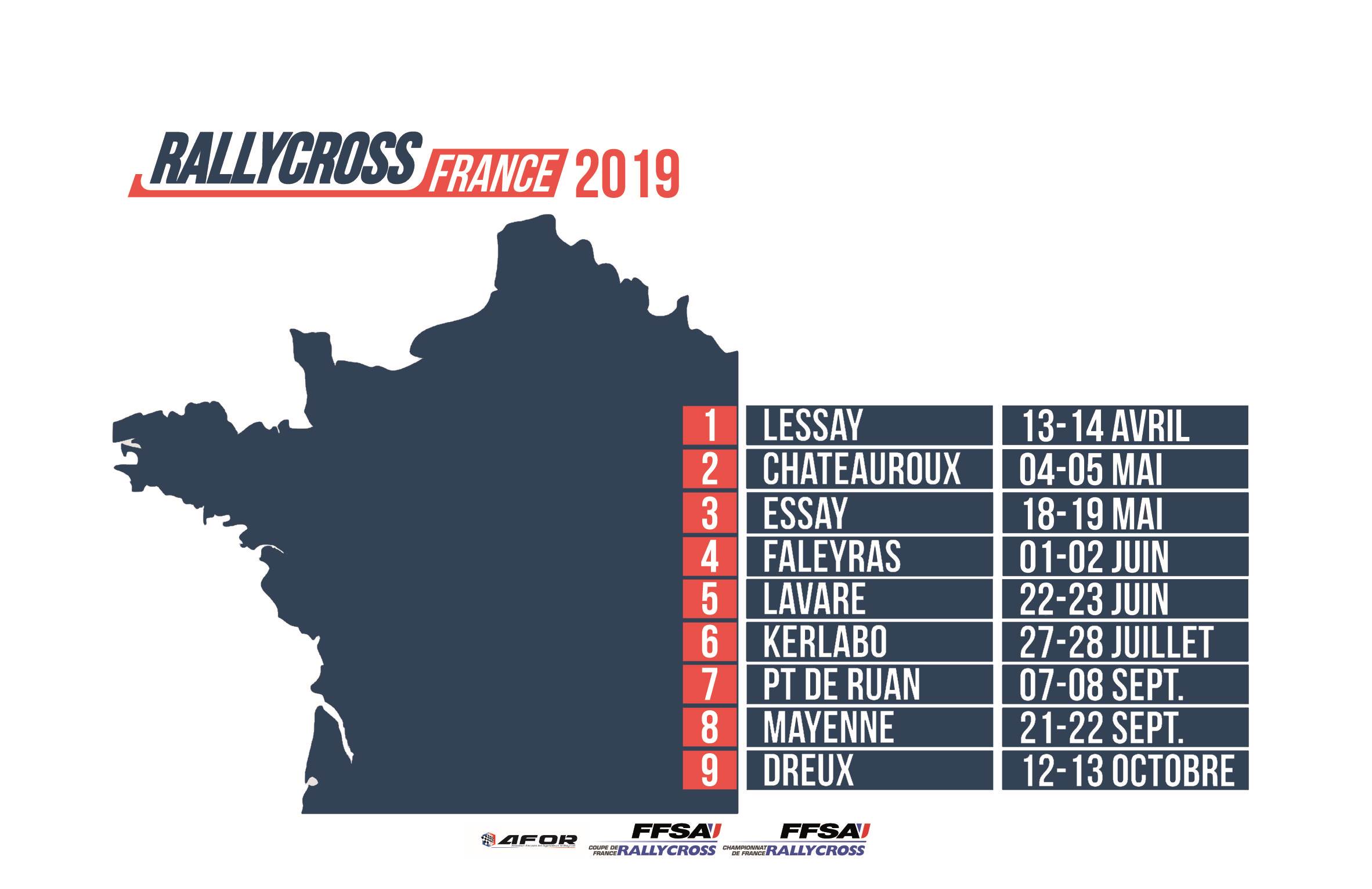 Calendrier 2019, MDA Compétition